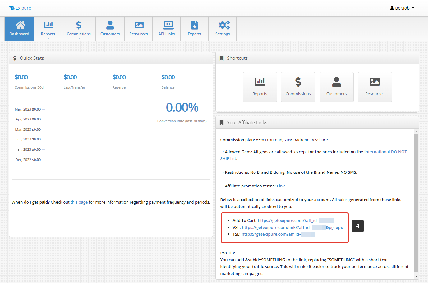 BuyGoods Settings BeMob Help Center