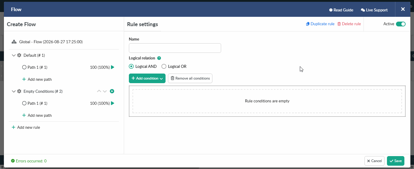Displays the option of purchasing an add-on from the account interface: click the marked feature → press Buy as Add-On button.